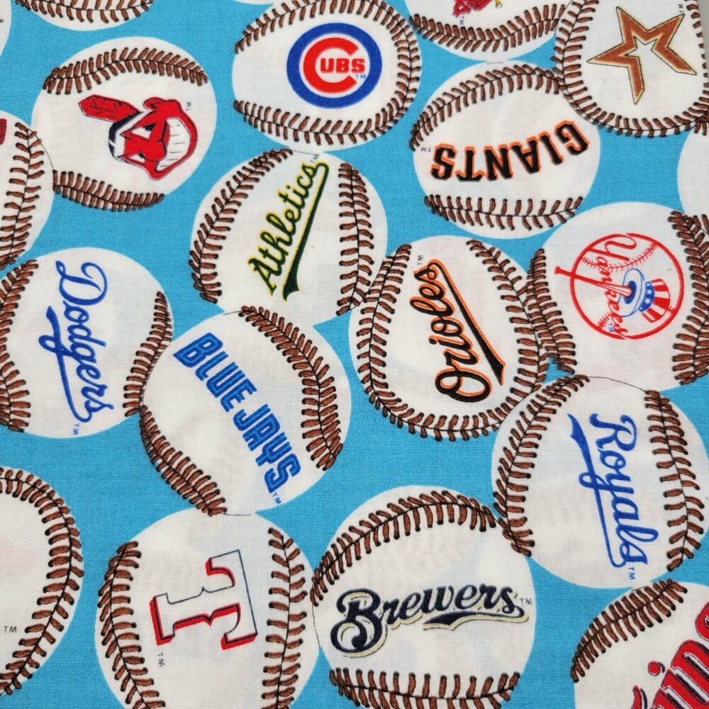 Fabric Traditions Major League Baseball Teams Cotton Fabric 1 3/4 Yard x 58 Inch